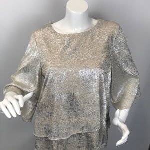 Ronni Nicole Evenings Glitzy Pullover Top